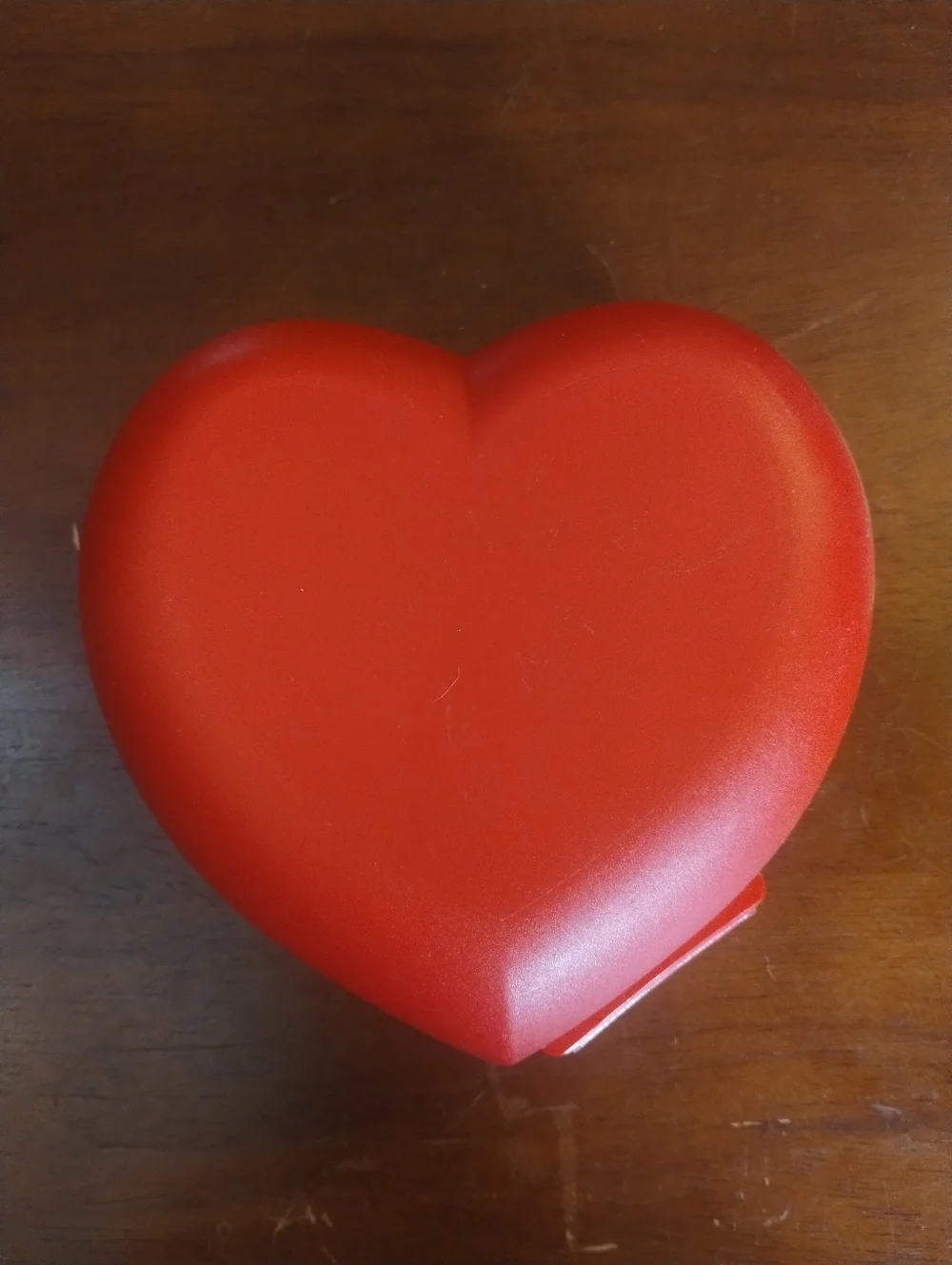 New Tupperware Heart Shaped Container Red Snack Holder Valentine Candy Storage